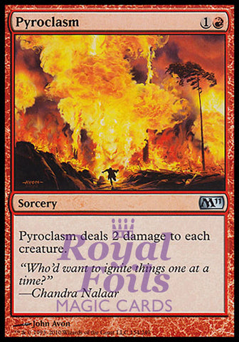 **1x FOIL Pyroclasm** MTG M11 Core Set Uncommon MINT red