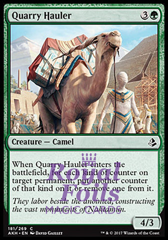 Quarry Hauler 4x FOIL AKH MTG Amonkhet Common MINT green