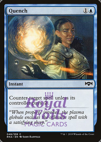 Quench  4x FOIL RNA MTG Ravnica Allegiance Common MINT blue