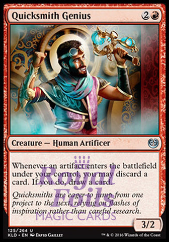 **2x FOIL Quicksmith Genius** KLD MTG Kaladesh Uncommon MINT red