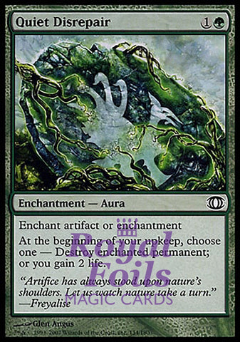 **2x FOIL Quiet Disrepair** FUT MTG Future Sight Common NM+ green