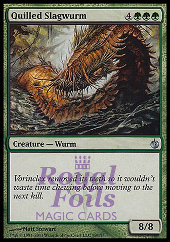 Quilled Slagwurm 2x FOIL MBS MTG Mirrodin Besieged Uncommon MINT green