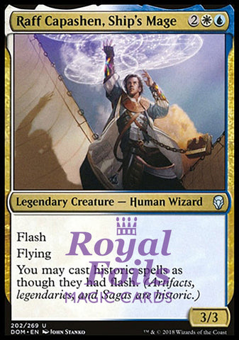 Raff Capashen, Ship's Mage 1x FOIL DOM MTG Dominaria Uncommon MINT white blue