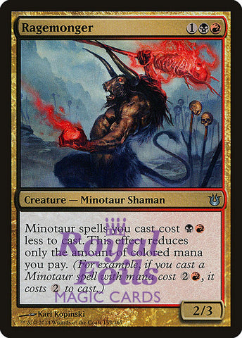 **1x FOIL Ragemonger** BNG MTG Born of the Gods Uncommon MINT black red