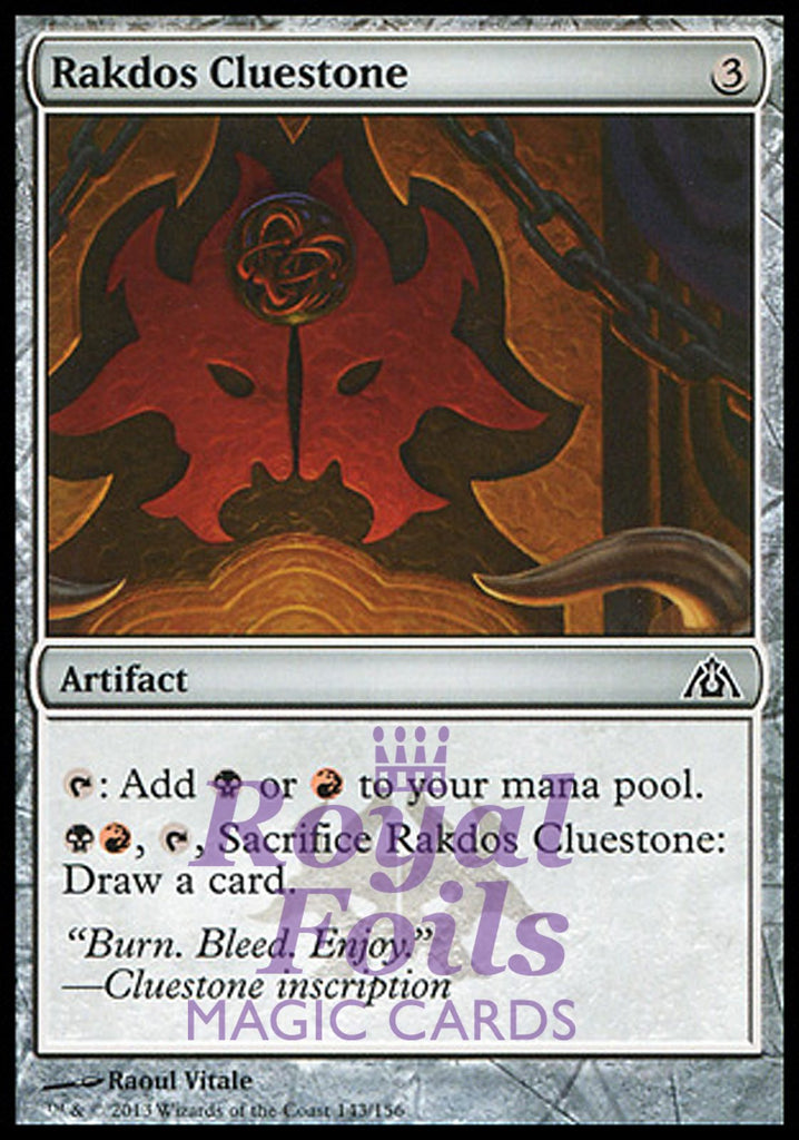 Rakdos Cluestone 4x FOIL DGM MTG Dragon's Maze Common MINT red black artifact