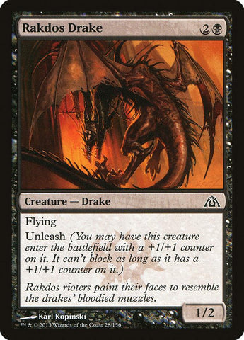 Rakdos Drake 4x FOIL DGM MTG Dragon's Maze Common MINT red black