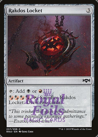 Rakdos Locket 4x FOIL RNA MTG Ravnica Allegiance Common MINT artifact