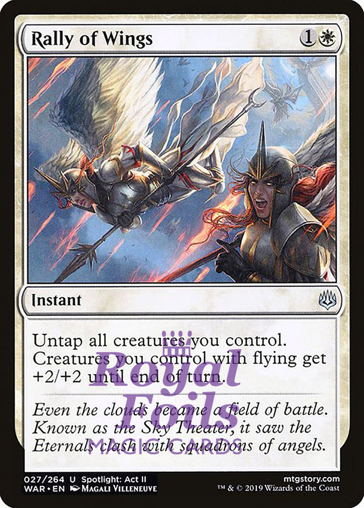 **1x FOIL Rally of Wings** WAR MTG War of the Spark Uncommon MINT white