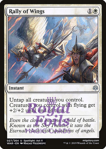 Rally of Wings 3x FOIL WAR MTG War of the Spark Uncommon MINT white