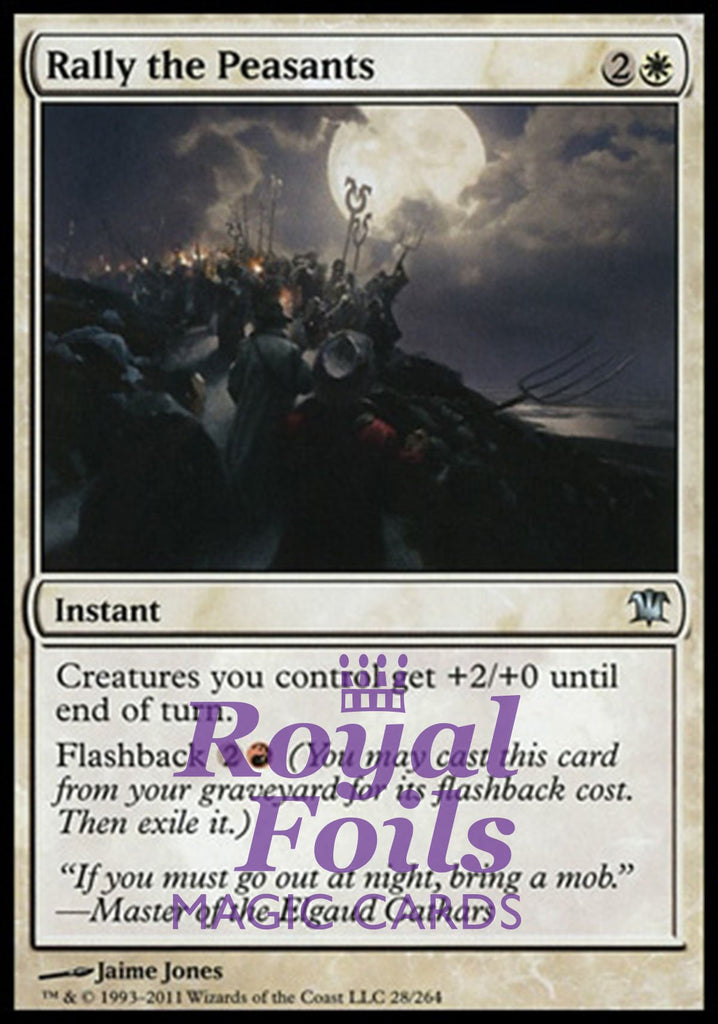 Rally the Peasants 2x FOIL ISD MTG Innistrad Uncommon MINT white