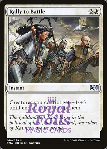 Rally to Battle 4x FOIL RNA MTG Ravnica Allegiance Uncommon MINT white