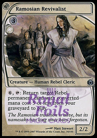 **2x FOIL Ramosian Revivalist** FUT MTG Future Sight Uncommon NM+ white