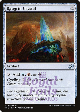 Raugrin Crystal 4x FOIL IKO MTG Ikoria Uncommon MINT blue red white artifact