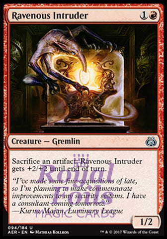 Ravenous Intruder 2x FOIL AER MTG Aether Revolt Uncommon MINT red