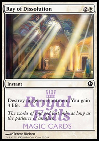 Ray of Dissolution 4x FOIL THS MTG Theros Common MINT white