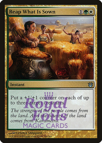 Reap What Is Sown 2x FOIL BNG MTG Born of the Gods Uncommon MINT green white