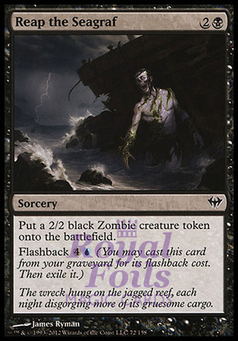 Reap the Seagraf 4x FOIL DKA MTG Dark Ascension Common MINT black