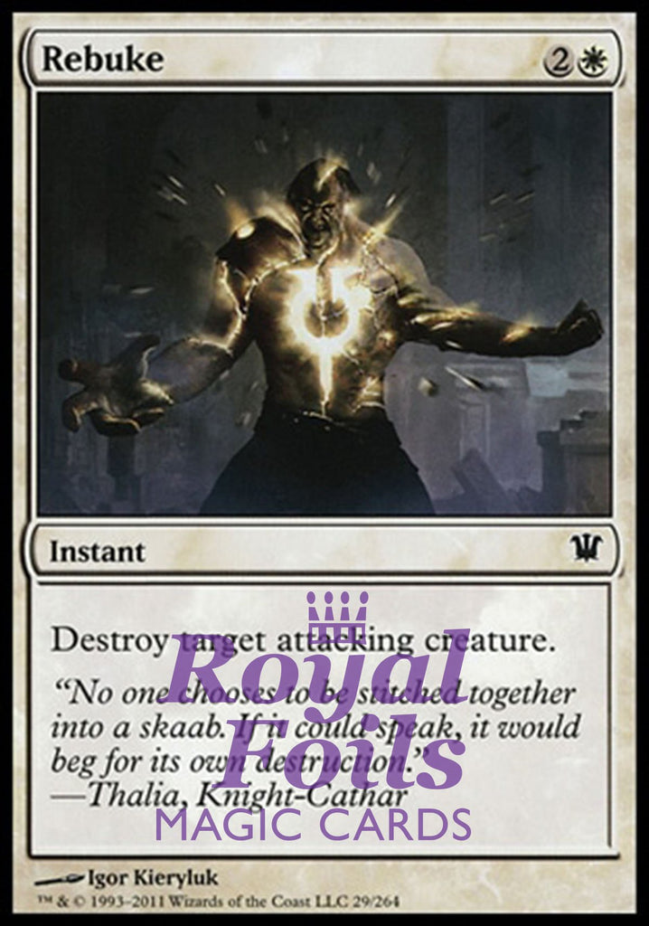 Rebuke 4x FOIL ISD MTG Innistrad Common MINT white