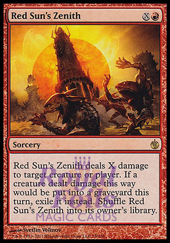 **1x FOIL Red Sun's Zenith** MBS MTG Mirrodin Besieged Rare MINT red