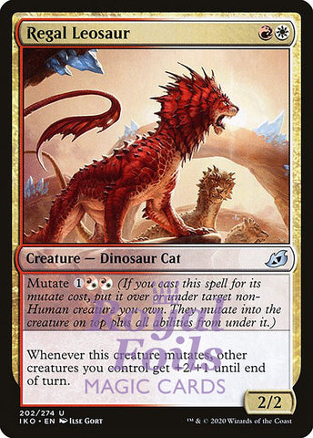 **2x FOIL Regal Leosaur** IKO MTG Ikoria Uncommon MINT red white