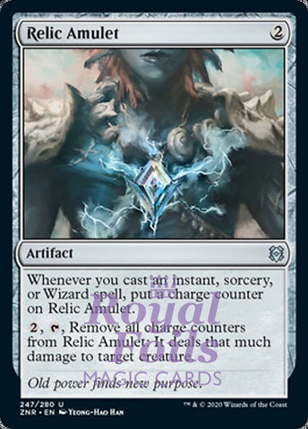 Relic Amulet 4x FOIL ZNR MTG Zendikar Rising Uncommon MINT artifact