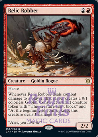 Relic Robber 2x FOIL ZNR MTG Zendikar Rising Rare MINT red