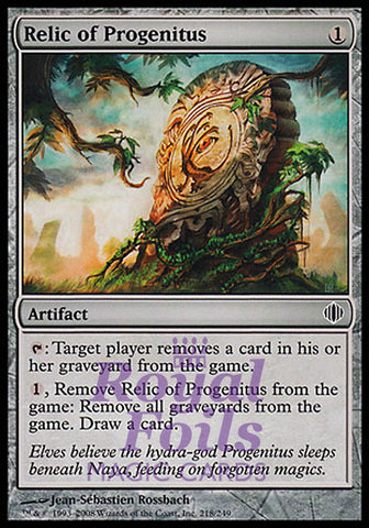 **1x FOIL Relic of Progenitus** ALA MTG Shards of Alara Common NM artifact
