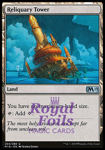 **1x FOIL Reliquary Tower** M19 MTG Core Set 2019 Uncommon MINT land