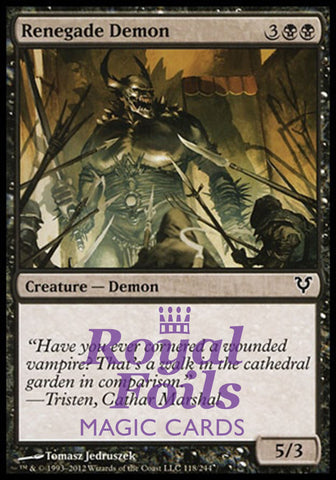 Renegade Demon 3x FOIL AVR MTG Avacyn Restored Common MINT black
