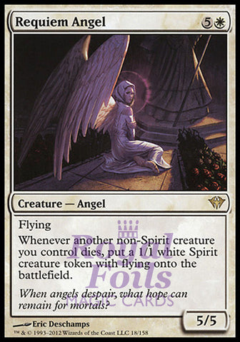 Requiem Angel 2x FOIL DKA MTG Dark Ascension Rare 1 MT 1 NM white