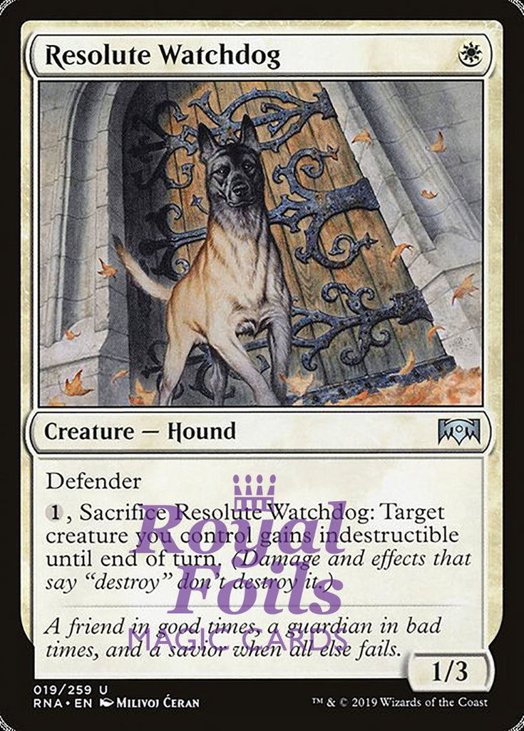 Resolute Watchdog 1x FOIL RNA MTG Ravnica Allegiance Uncommon MINT white