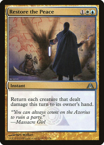 Restore the Peace 2x FOIL DGM MTG Dragon's Maze Uncommon MINT white blue