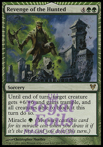 Revenge of the Hunted 1x FOIL AVR MTG Avacyn Restored Rare MINT green