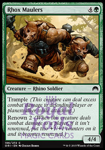 Rhox Maulers 4x FOIL ORI MTG Magic Origins Common MINT green