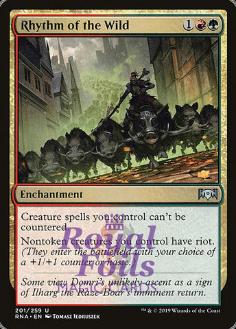 Rhythm of the Wild 1x FOIL RNA MTG Ravnica Allegiance Uncommon MINT red green