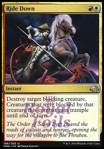 Ride Down 2x FOIL EMN MTG Eldritch Moon Uncommon MINT red white