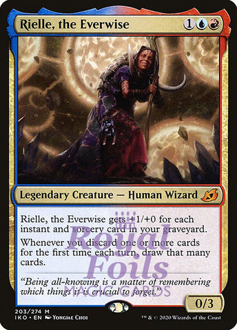 Rielle, the Everwise 1x FOIL IKO MTG Ikoria Mythic MINT blue red