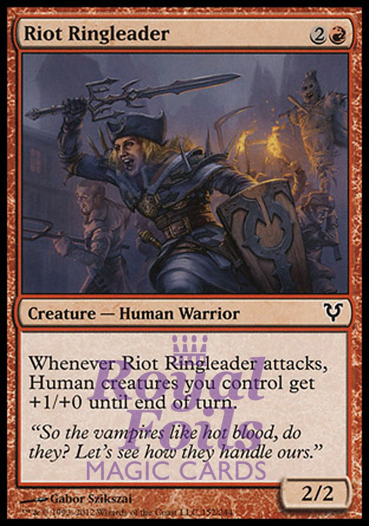 **3x FOIL Riot Ringleader** AVR MTG Avacyn Restored Common MINT red