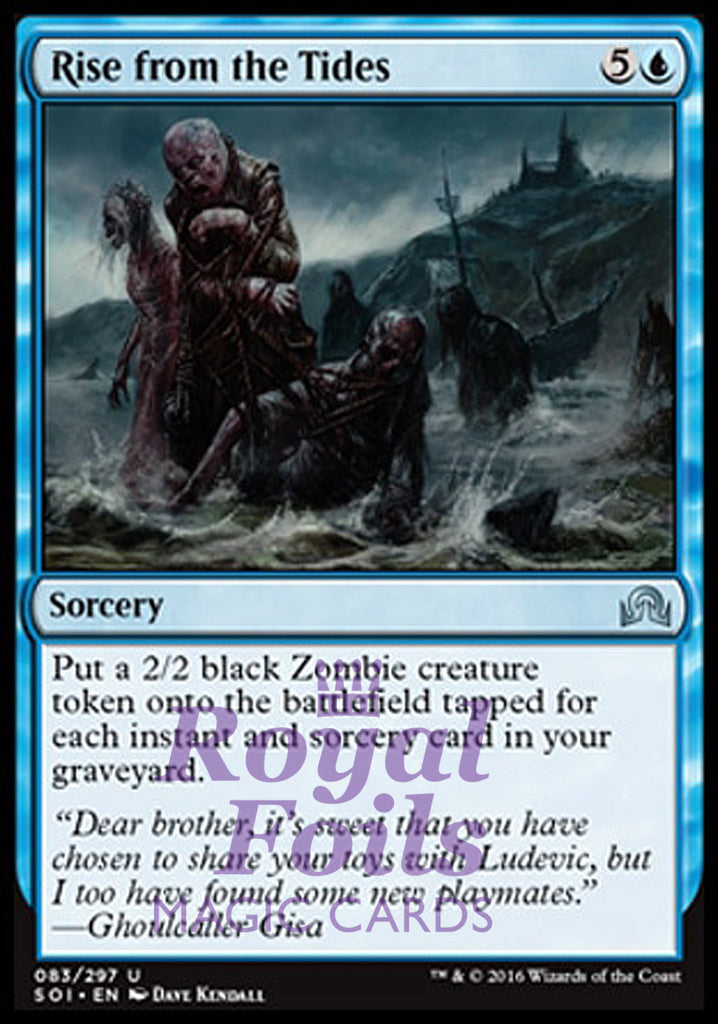 Rise from the Tides 2x FOIL SOI MTG Shadows Over Innistrad Uncommon MINT blue