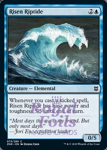 Risen Riptide 4x FOIL ZNR MTG Zendikar Rising Common MINT blue