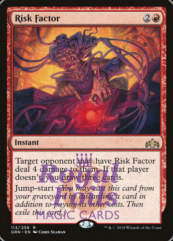 Risk Factor 1x FOIL GRN MTG Guilds of Ravnica Rare MINT red