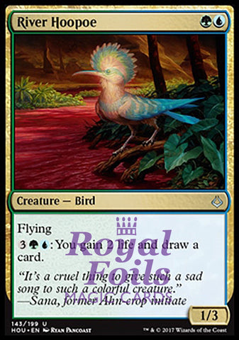 **2x FOIL River Hoopoe** HOU MTG Hour of Devastation Uncommon MINT green blue