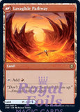 **1x FOIL Riverglide // Lavaglide Pathway** ZNR MTG Zendikar Rising Rare MINT land blue red