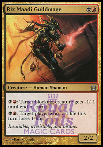 Rix Maadi Guildmage 2x FOIL RTR MTG Return to Ravnica Uncommon MINT black red