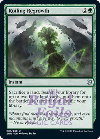 Roiling Regrowth 2x FOIL ZNR MTG Zendikar Rising Uncommon MINT green