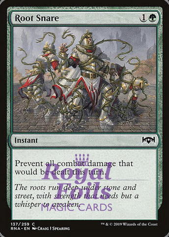 Root Snare 4x FOIL RNA MTG Ravnica Allegiance Common MINT green