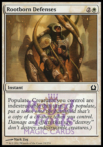 Rootborn Defenses 1x FOIL RTR MTG Return to Ravnica Common MINT white