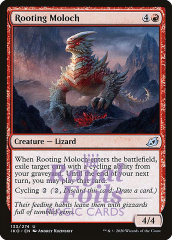 Rooting Moloch 4x FOIL IKO MTG Ikoria Uncommon MINT red