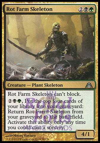 Rot Farm Skeleton 2x FOIL DGM MTG Dragon's Maze Uncommon MINT black green