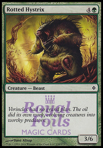 Rotted Hystrix 4x FOIL NPH MTG New Phyrexia Common MINT green